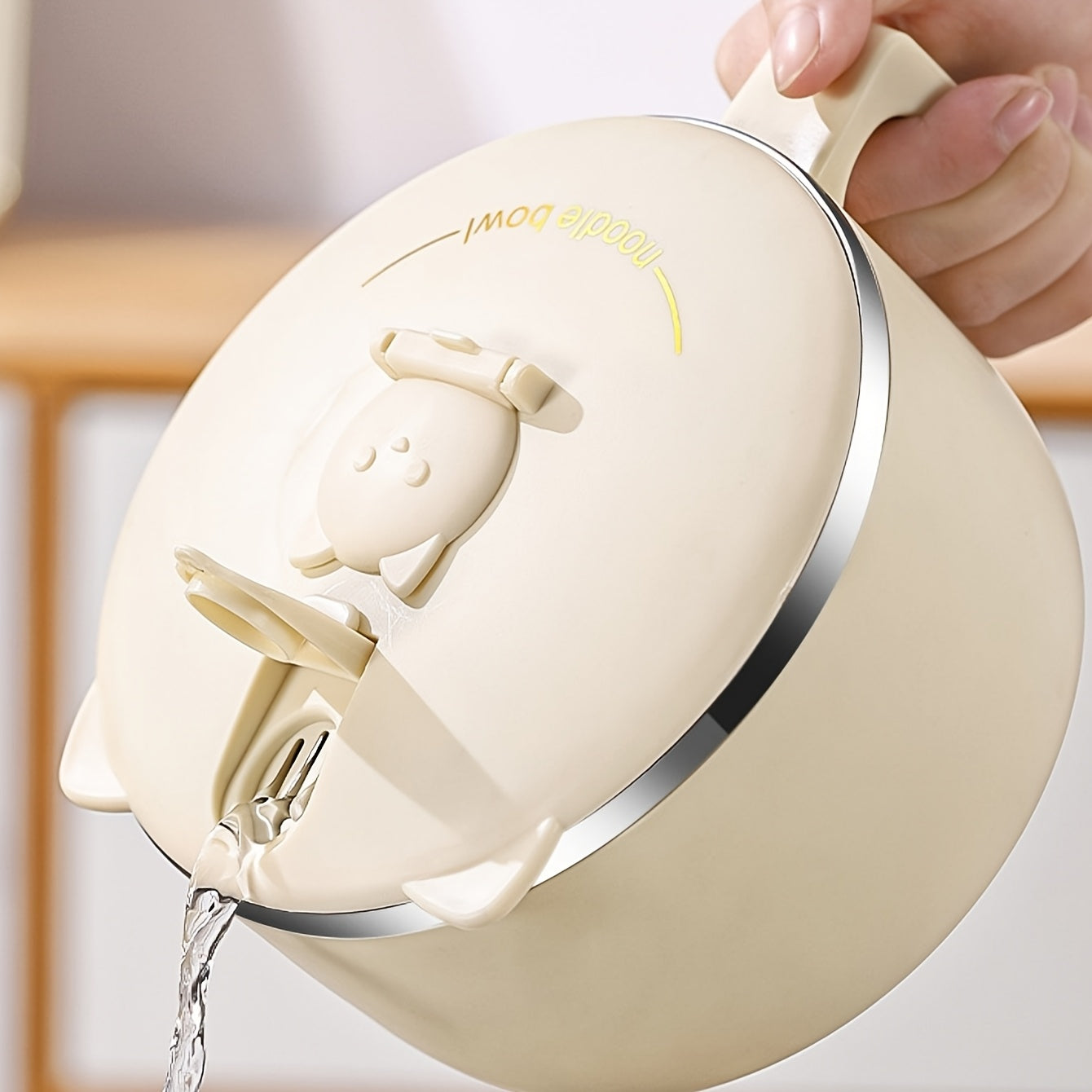 Värmelagrande matbehållare - 1300 ml sopp- och matskål i rostfritt stål