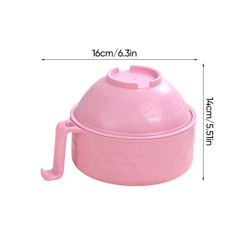 Mikrovågsugn Ramen Cooker – BPA-fri nudelskål med lock och greppvänliga handtag