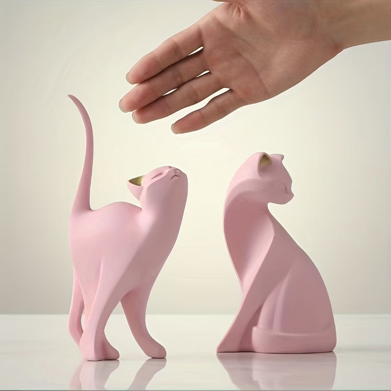 Charmig kattfigur – Dekorativ kattfigur för hem och kontor