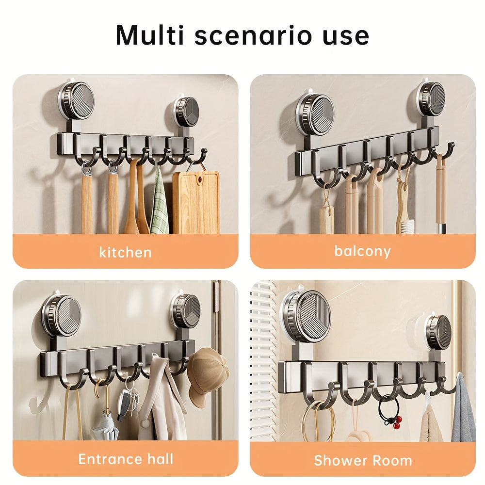 Stark sugkrok för dörren – Mångsidig förvaring för handdukar, rockar och accessoarer