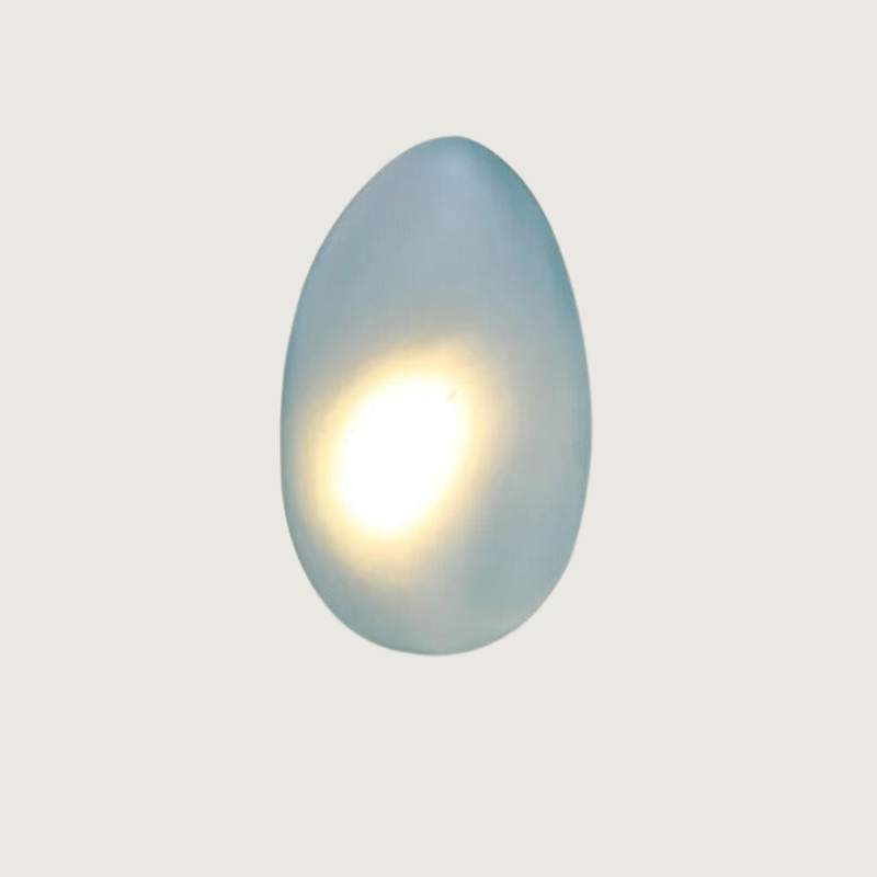 Färgglad vägglampa i glas - Konstnärlig accentbelysning för vardagsrum