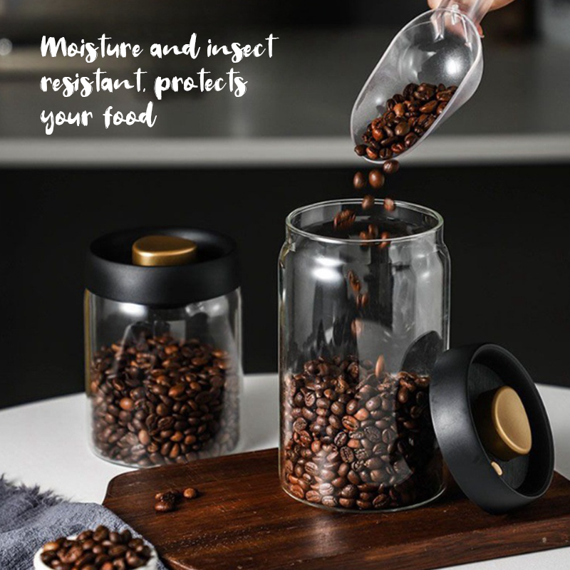 Lufttät glasburk för matförvaring – Fresh-Lock-försegling