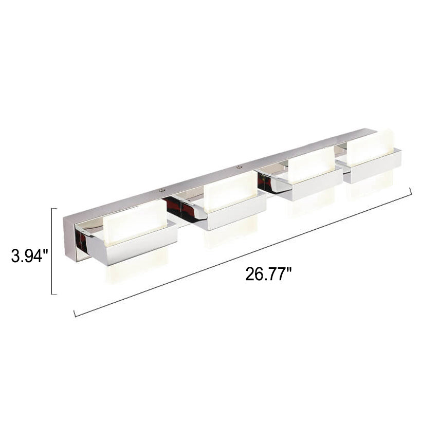 Modern fyrkantig LED-vägglampa – Akrylspegelfrontljus