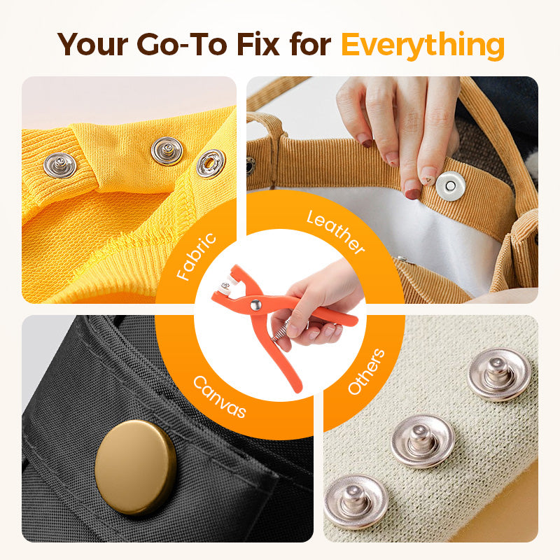 DIY-set med tryckknappar - precisionstänger och förvaringsfodral