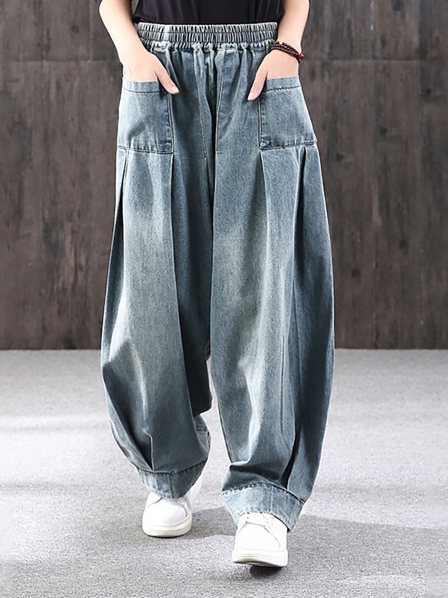Baggy casualbyxor för kvinnor