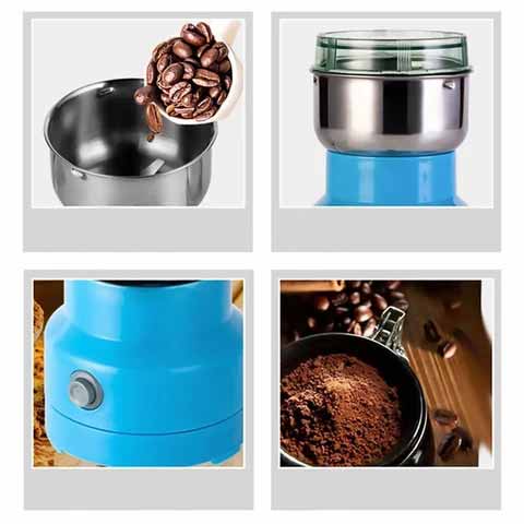 TurboGrind elektrisk krydd- och spannmålskvarn – Höghastighetsfräsmaskin i rostfritt stål