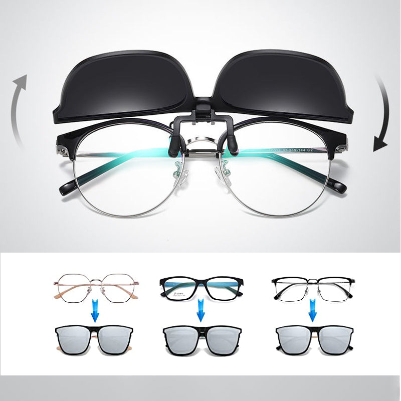 Nästa generations clip-on solglasögon – elegant UV-skydd
