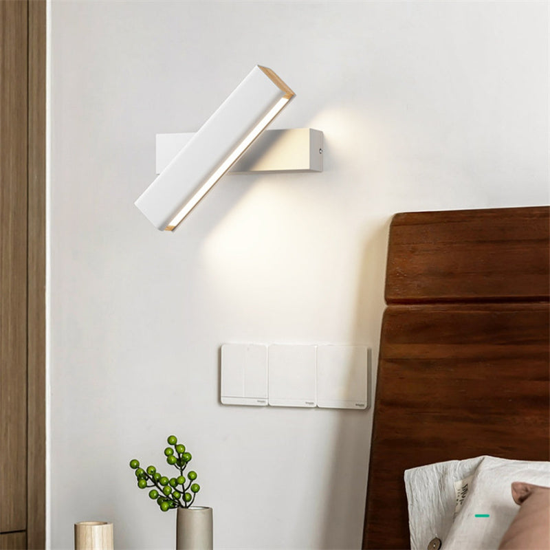 Justerbar 350° LED-vägglampa – Modern roterande inomhus- och utomhuslampa