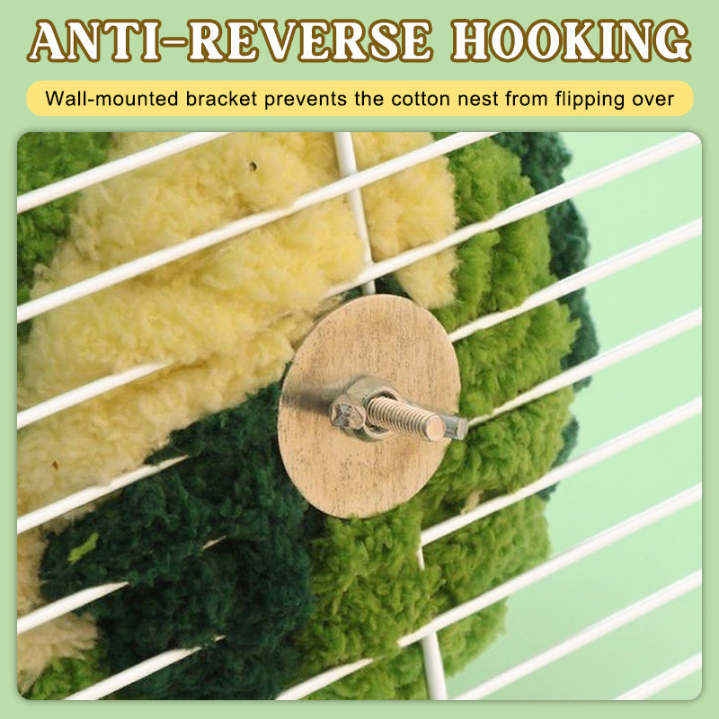 Mysigt vinterfågelskydd – Mjukt plyschhängande bo för värme och skydd utomhus