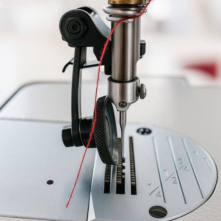 Premium läderrullfot – Smidig sömnad på tjocka tyger, vinyl och denim