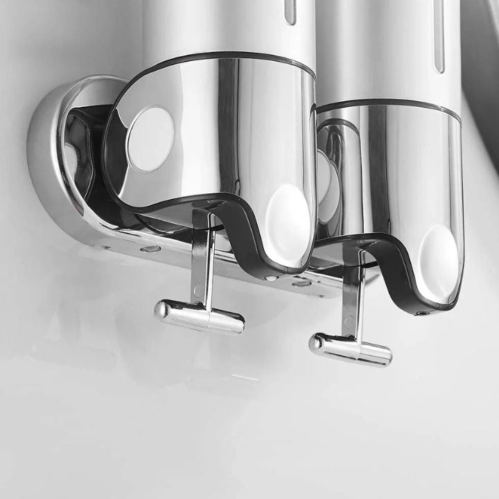 Elegant väggmonterad tvålpump – Modern touch för en enkel badrumsstil