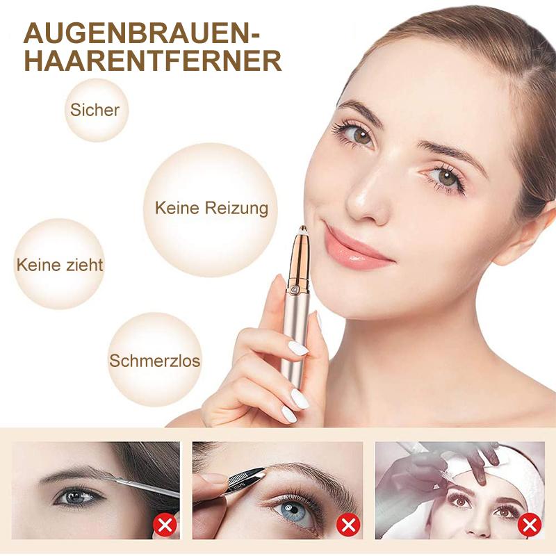 Uppladdningsbar ögonbrynsborste – Skonsam epilator för perfekt brynformning