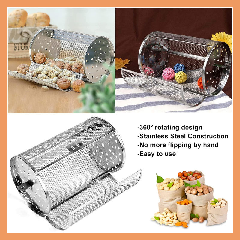 360° roterande airfryer-korg för jämn krispighet - stekbur för flera livsmedel