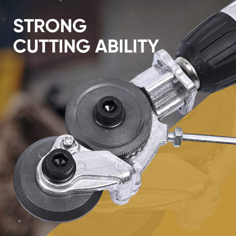 Elektrisk borrmaskin/plåtskärare – Precisionsnibblertillsats för rena snitt