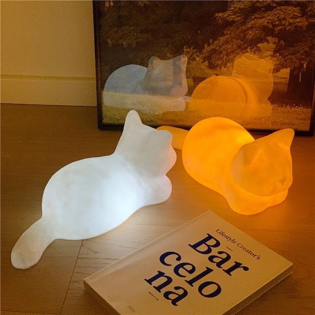 Bedårande kattnattlampa - Mjuk stämningsfull LED-lampa