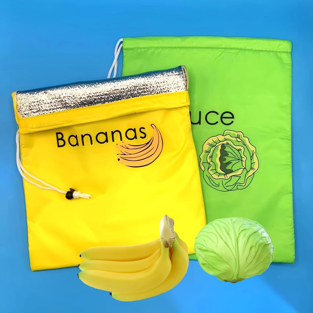 Förvaringspåse för bananer som håller färskheten – Återanvändbar grönsakssparande påse med säker försegling