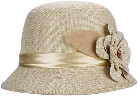 Elegant vintage Cloche-hatt - Vintermössa med blomdetalj för kvinnor