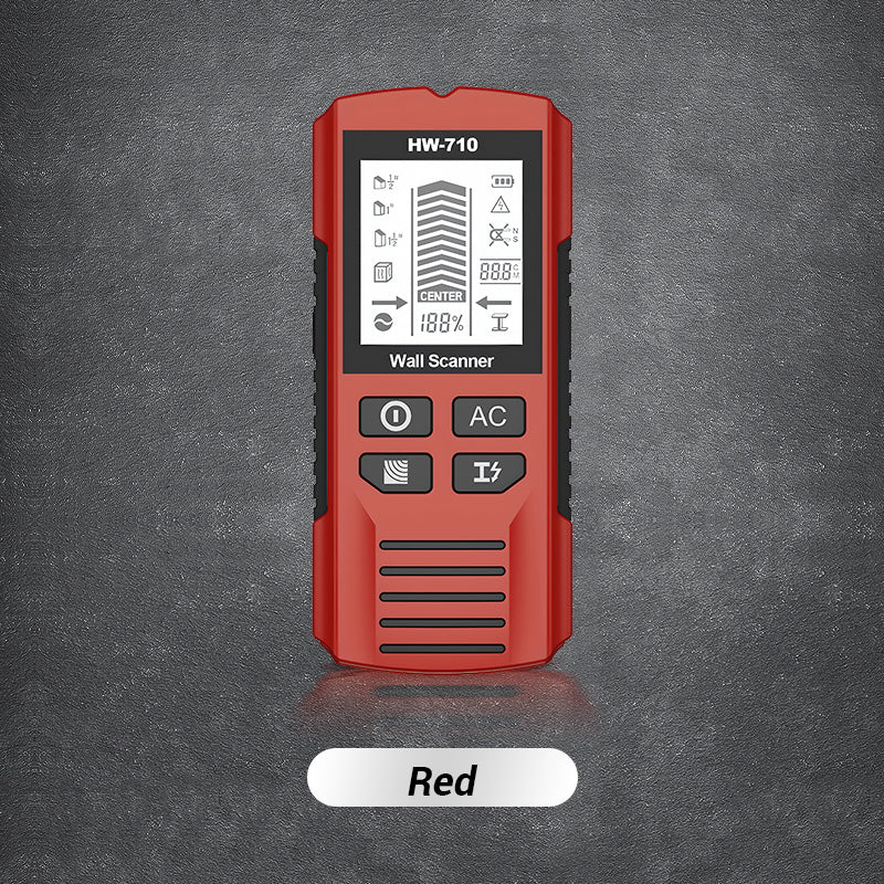 Bärbar väggskanner med flera sensorer – Upptäck metall, ledningar och rör med precision