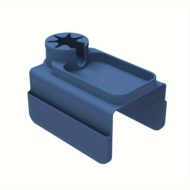 Armstödsorganisatör med mugghållare i soffa – Soffhållare för snacks, drycker och fjärrförvaring