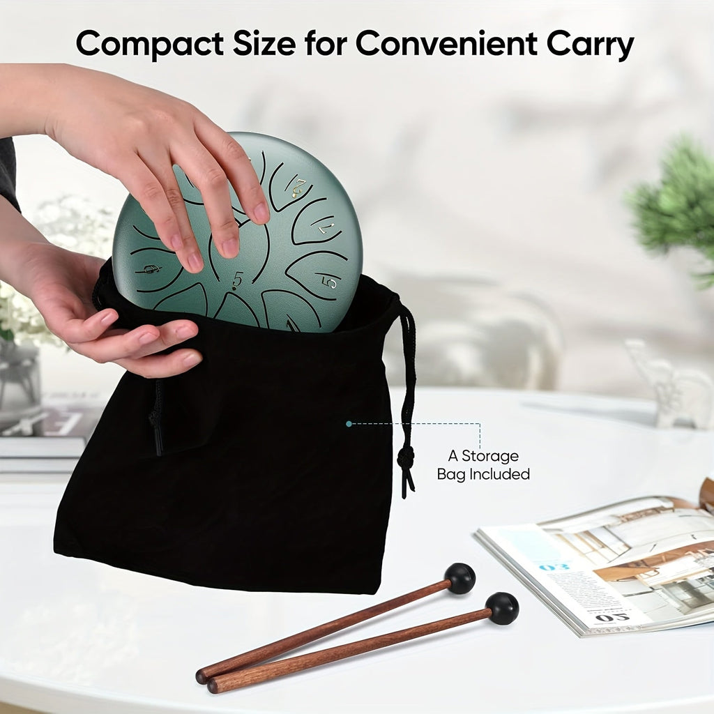 11-noters ståltungtrumma – Utomhusregnträdgårdsmusik och meditationsklocka