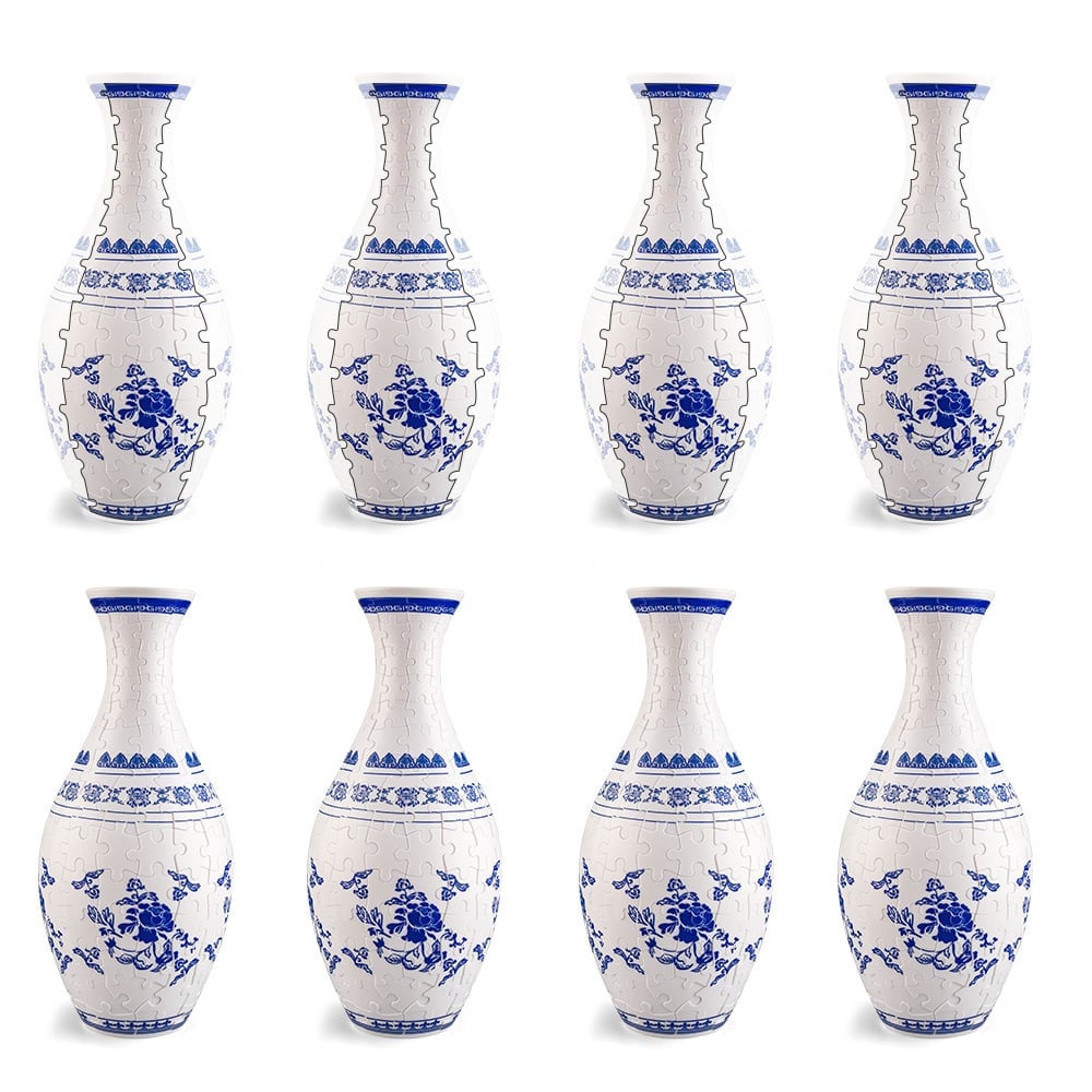 Snygg blommig displayvas – modern design med avtagbar vattenhållare