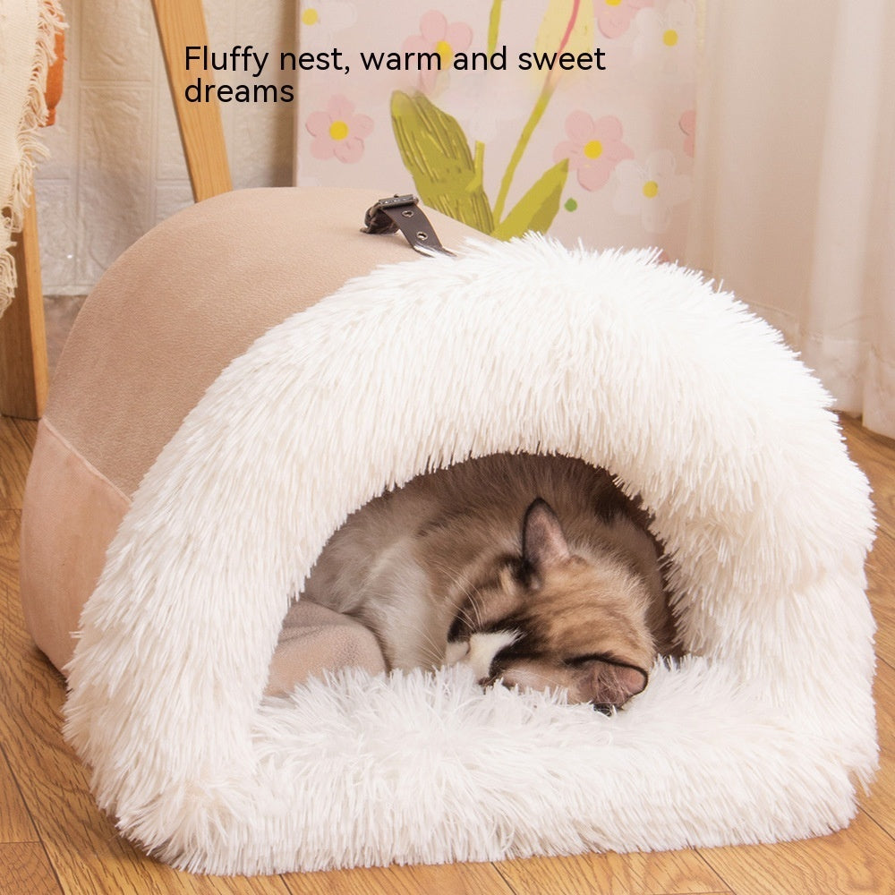 Soft Travel Pet Nest – Comfortable, Moisture-Proof Bed for Small Pets