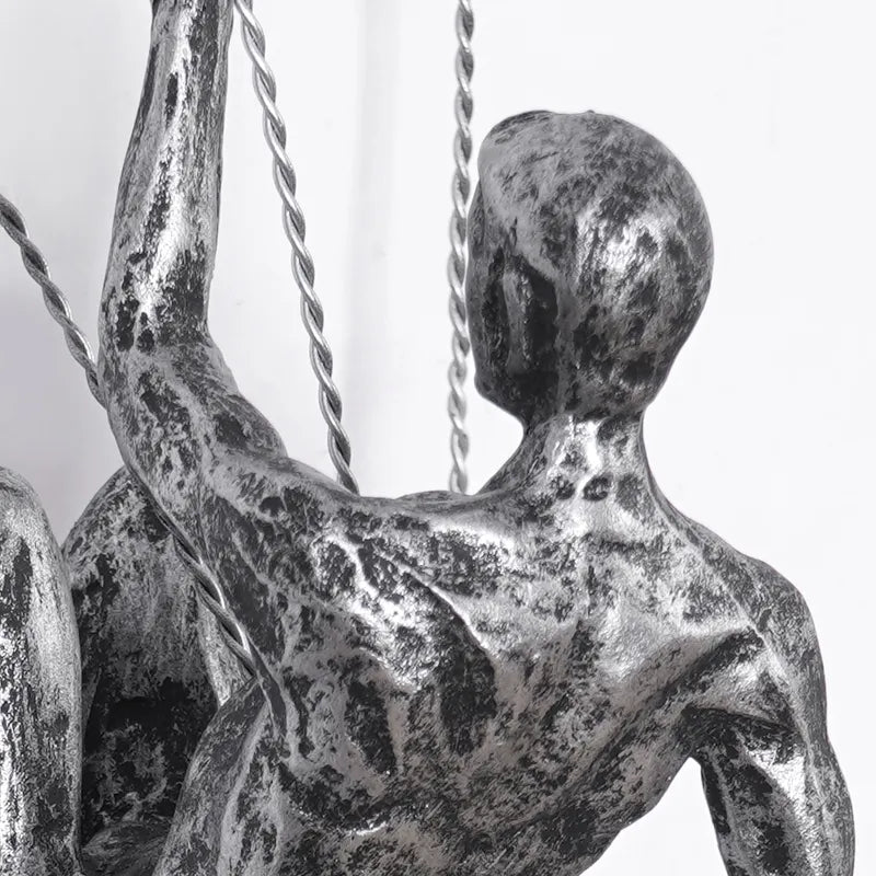 Gravity-Defying Climbers - Modern 3D-väggkonstuppsättning