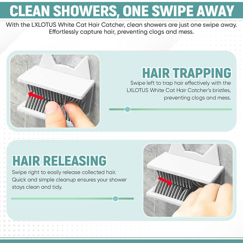 Återanvändbar hårfångare för avlopp – Anti-igensättning för dusch och golvsil