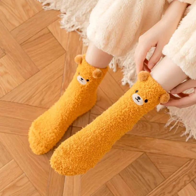Fluffiga djurstrumpor - Söt vinterkomfort för dina fötter