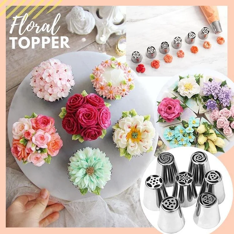 BakeArt – DIY-kakdekorationsset med glasyrtips och munstycken