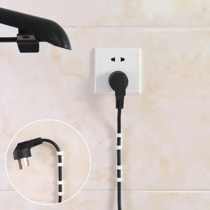 20-pack kabelklämmor – Starka självhäftande kabelorganisatörer