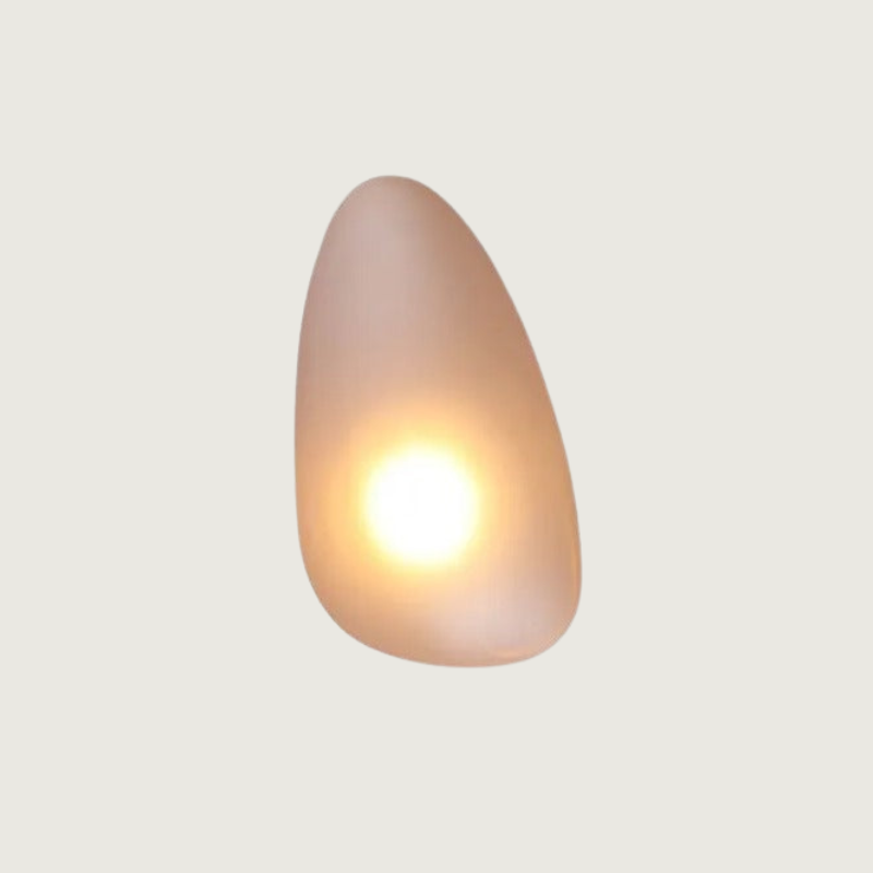 Färgglad vägglampa i glas - Konstnärlig accentbelysning för vardagsrum