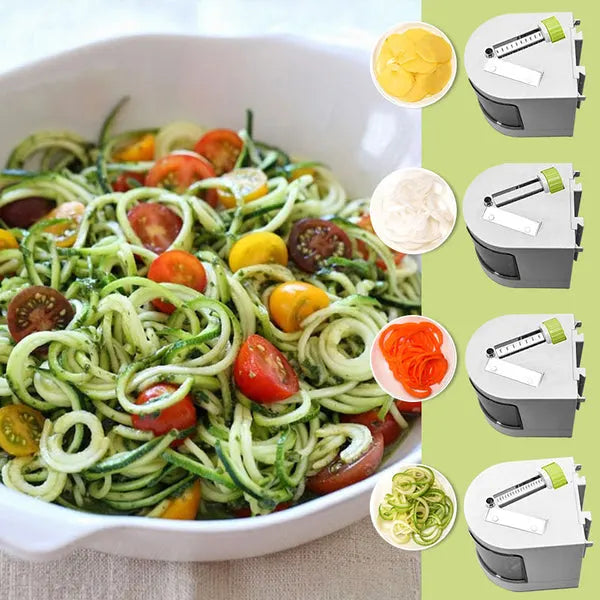 Manuell spiralizer – Handhållen nudelmaskin för hälsosamma, kolhydratsnåla måltider