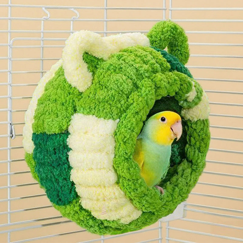 Mysigt vinterfågelskydd – Mjukt plyschhängande bo för värme och skydd utomhus