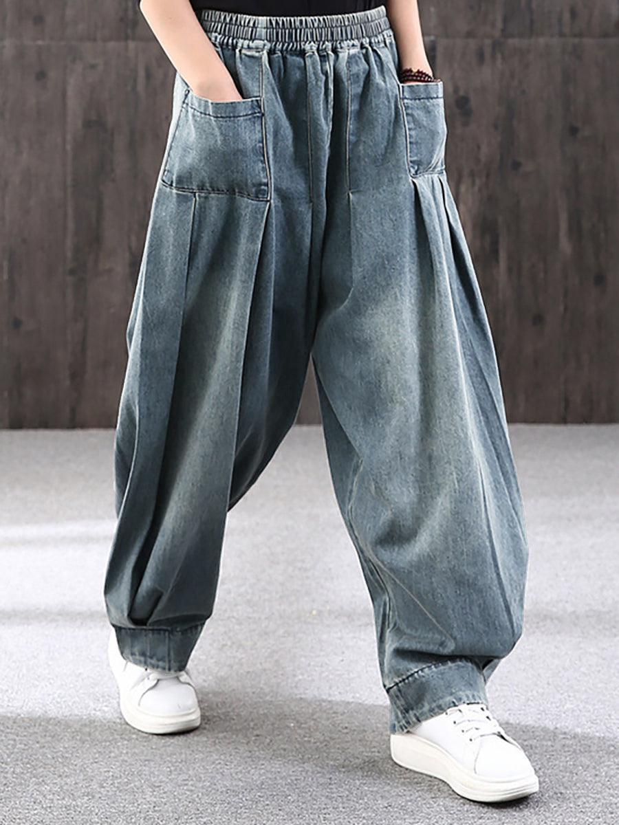 Baggy casualbyxor för kvinnor