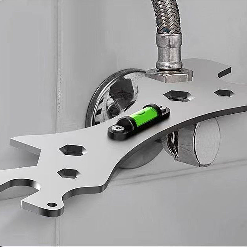 ProGrip 8-i-1 duschventilnyckel – universellt vinkelstoppverktyg med inbyggt vattenpass