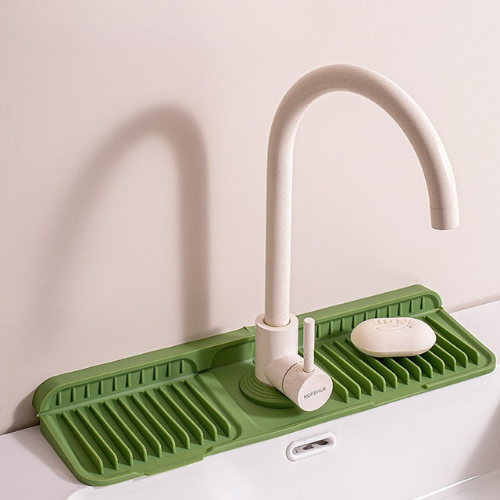 Silikon stänkskydd för diskho – Vattenuppsamlare för köks- och badrumsblandare