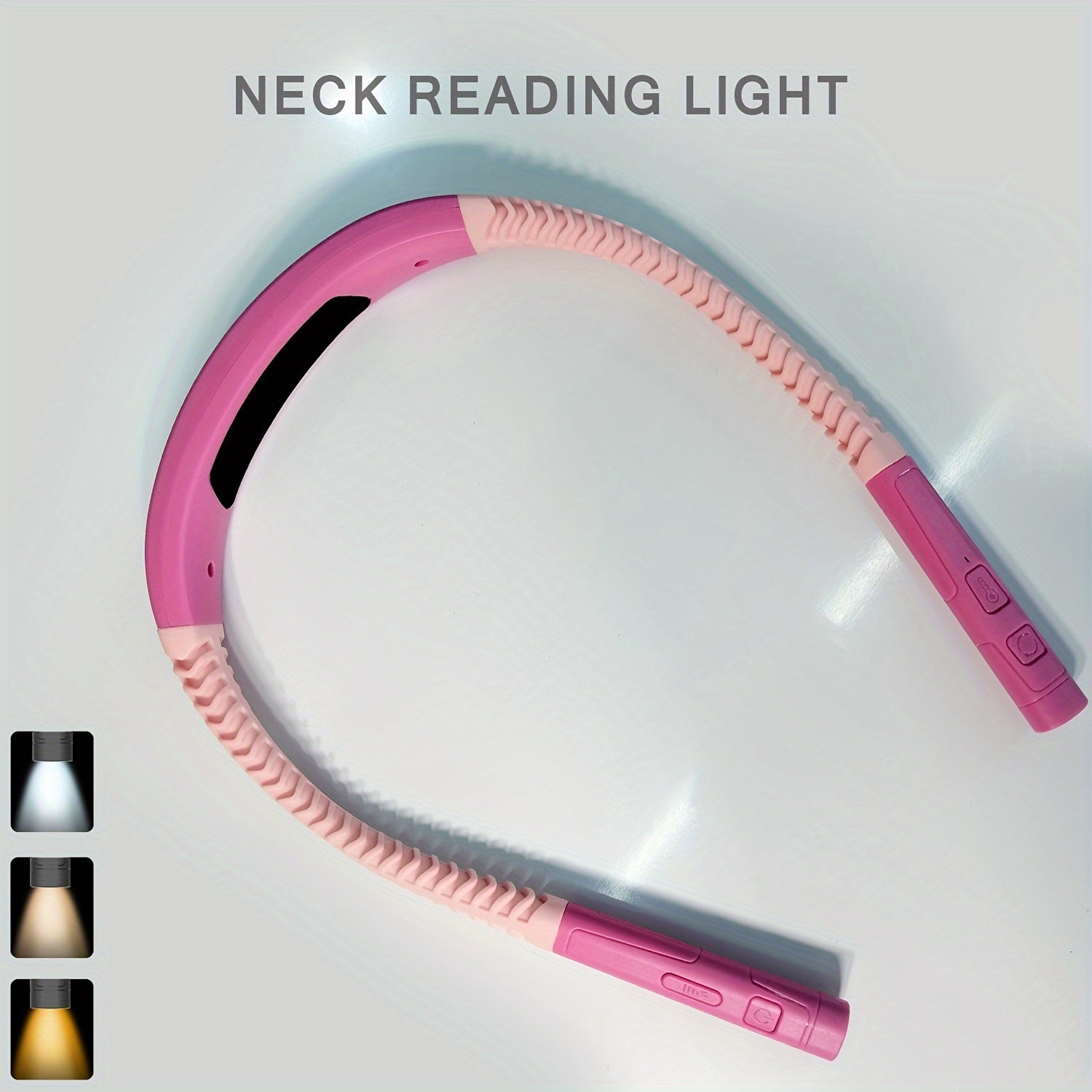 Uppladdningsbar läslampa för nacken – Dimbar handsfree LED-boklampa