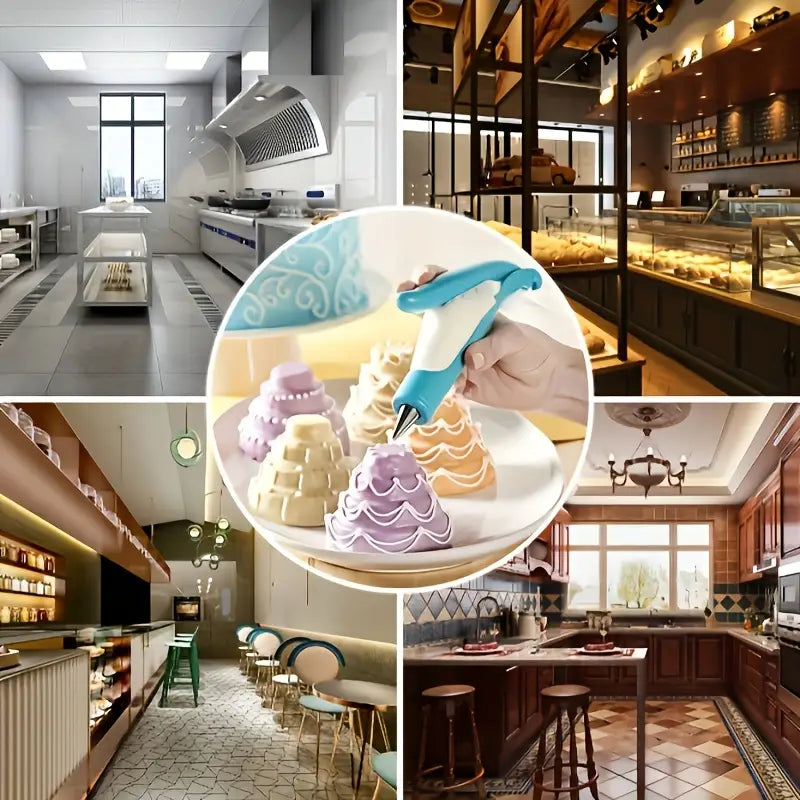 Professionellt tårtspritsningsset - Lättanvända dekorationsverktyg för kreativ bakning