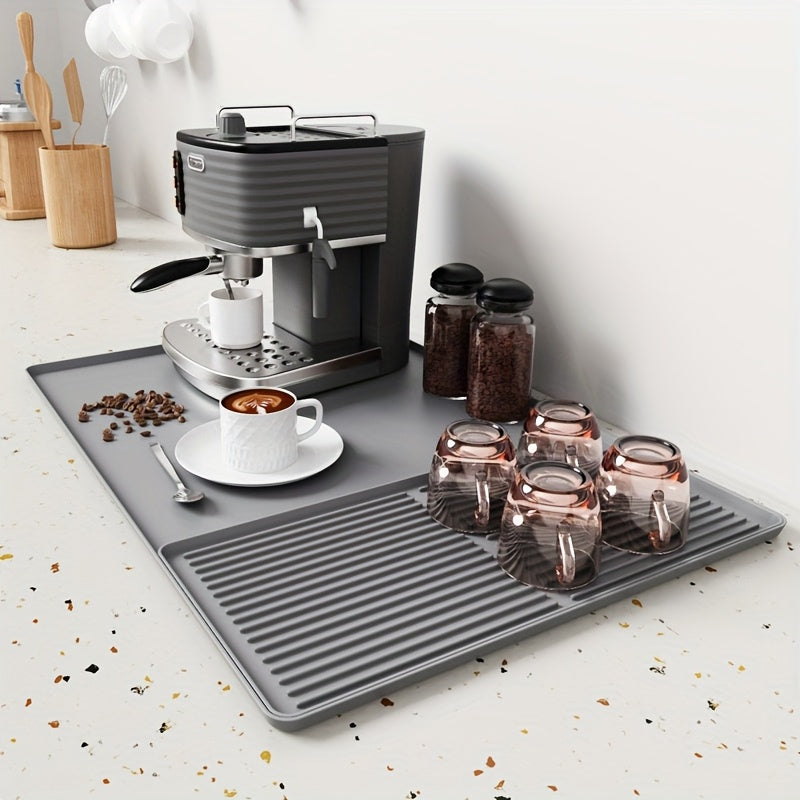 BrewGuard – 2-i-1 värmebeständig silikonkaffematta med upphöjda kanter