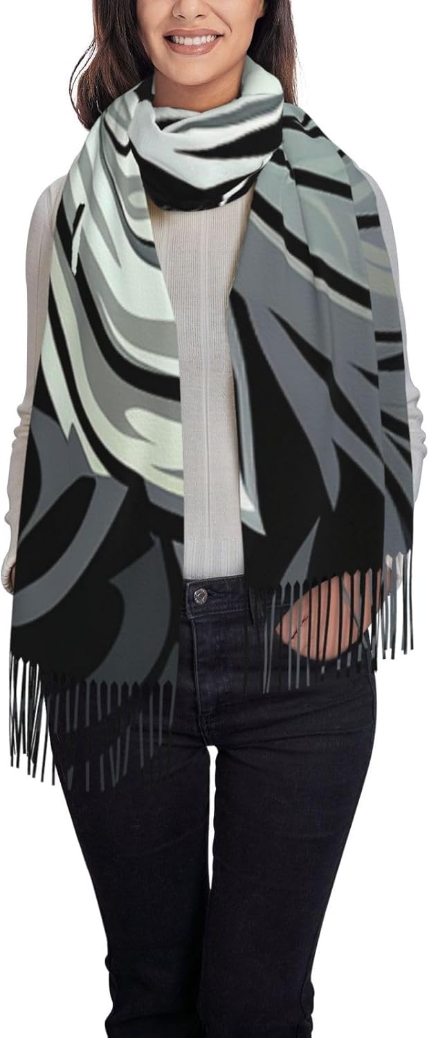 Söt tecknad sjal - Mjuk sjal och mysig vintersjal