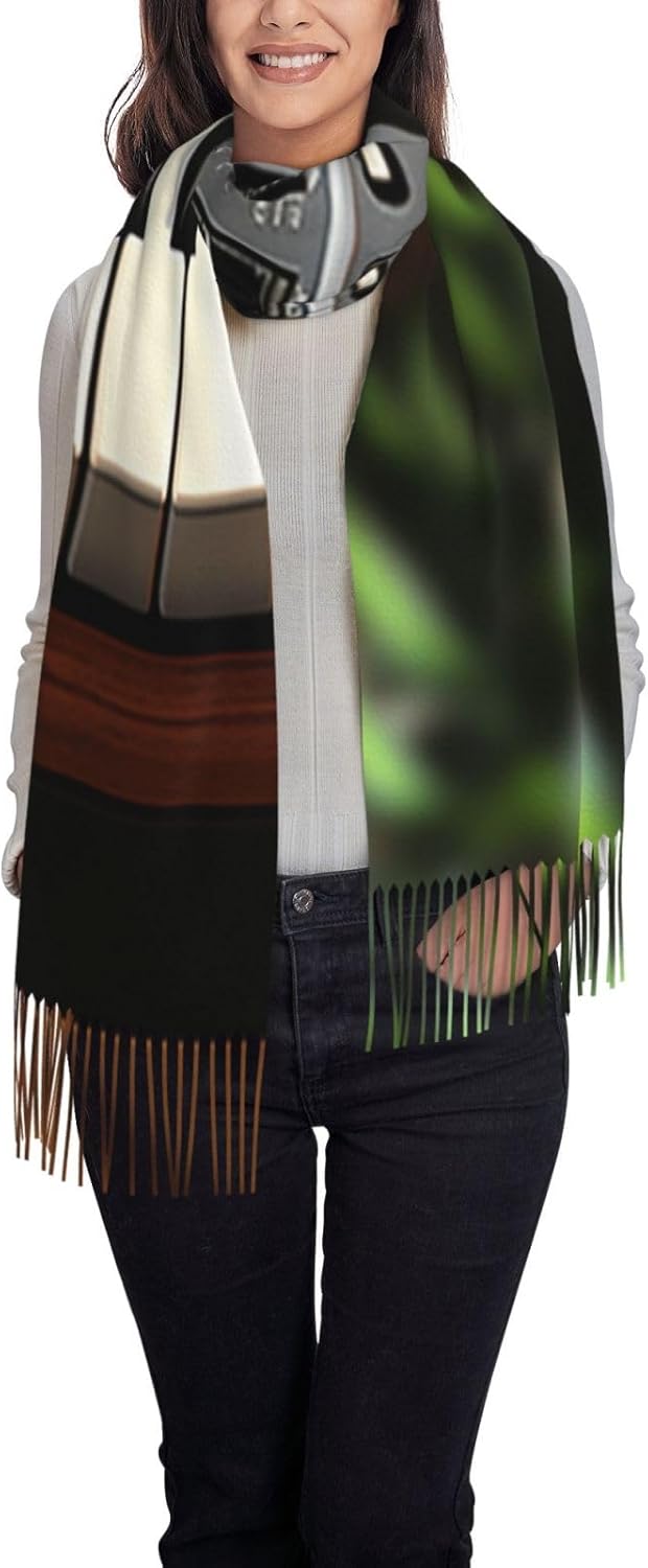 Söt tecknad sjal - Mjuk sjal och mysig vintersjal