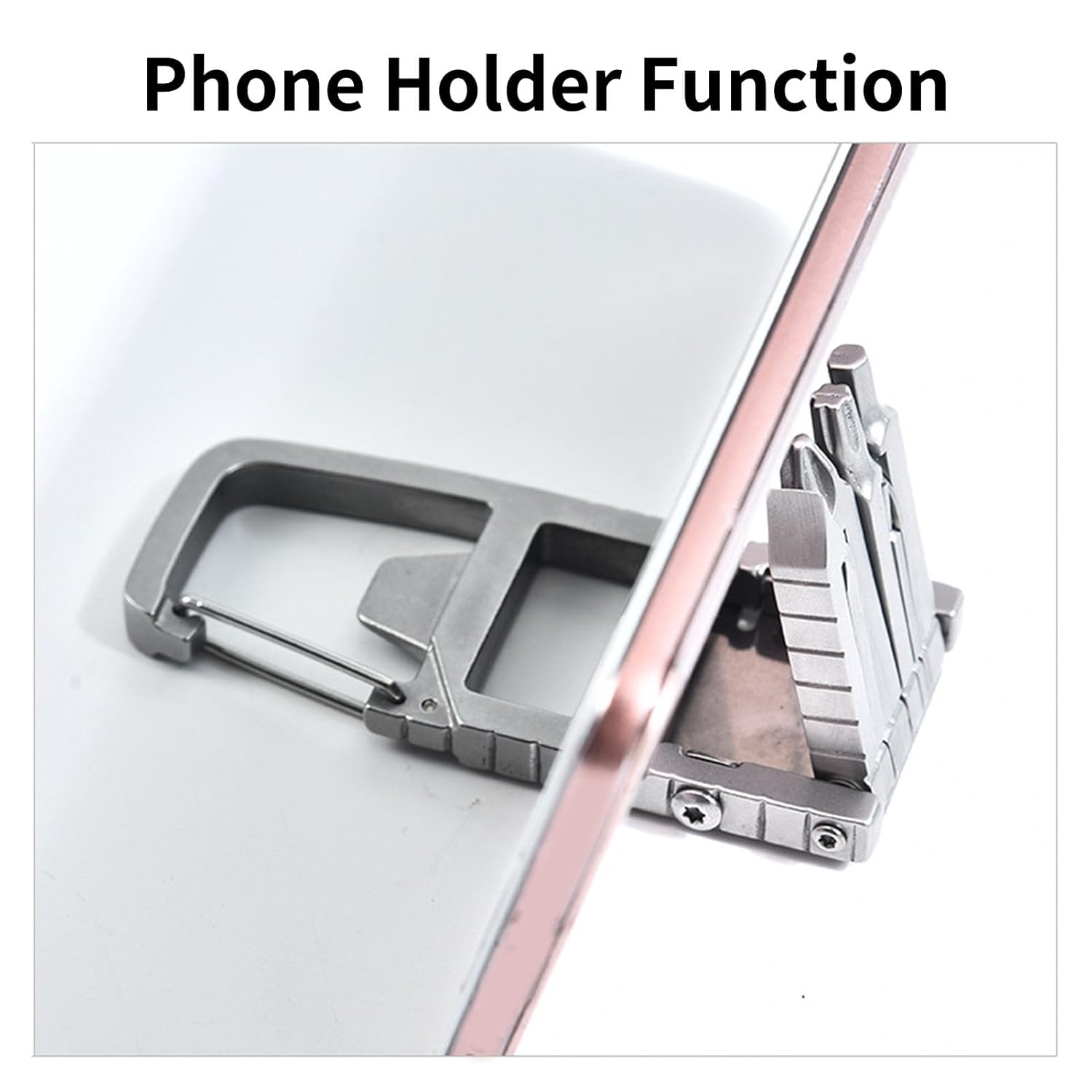 Kompakt allt-i-ett-fickverktyg - hopfällbar design och skruvmejselsats