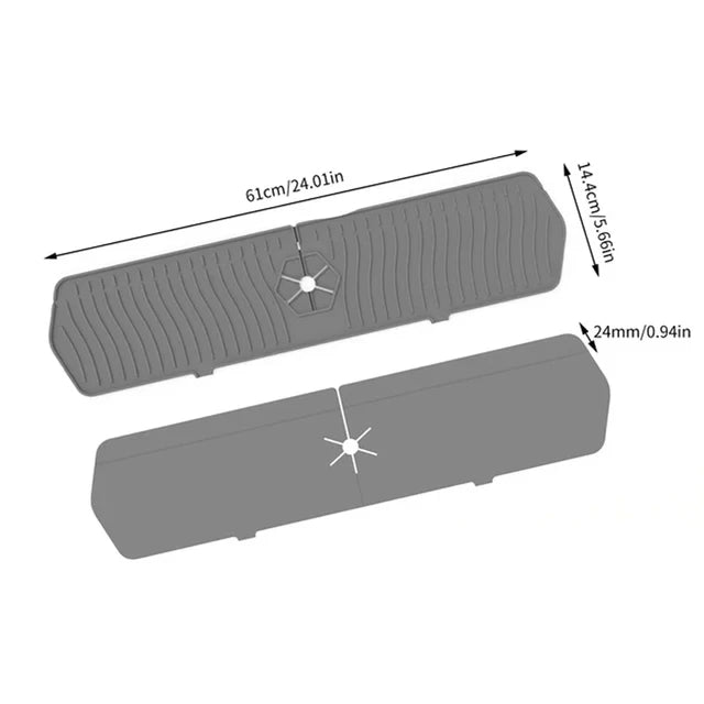 Silikon droppfångare för kran - stänkskyddande diskbänksmatta för kök