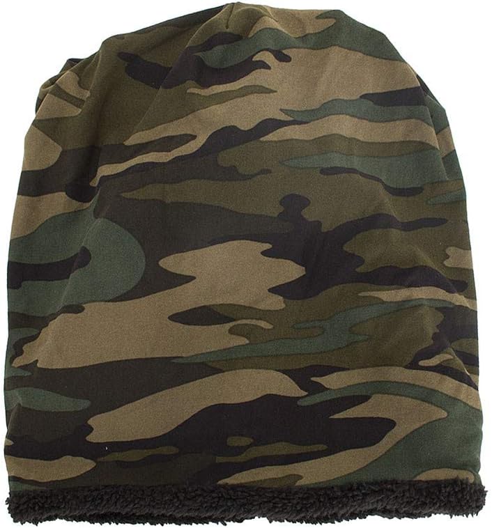 Trendig kamouflagemössa – Varm stickad mössa för kvinnors kalla väderkläder