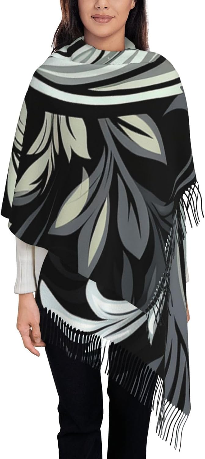 Söt tecknad sjal - Mjuk sjal och mysig vintersjal