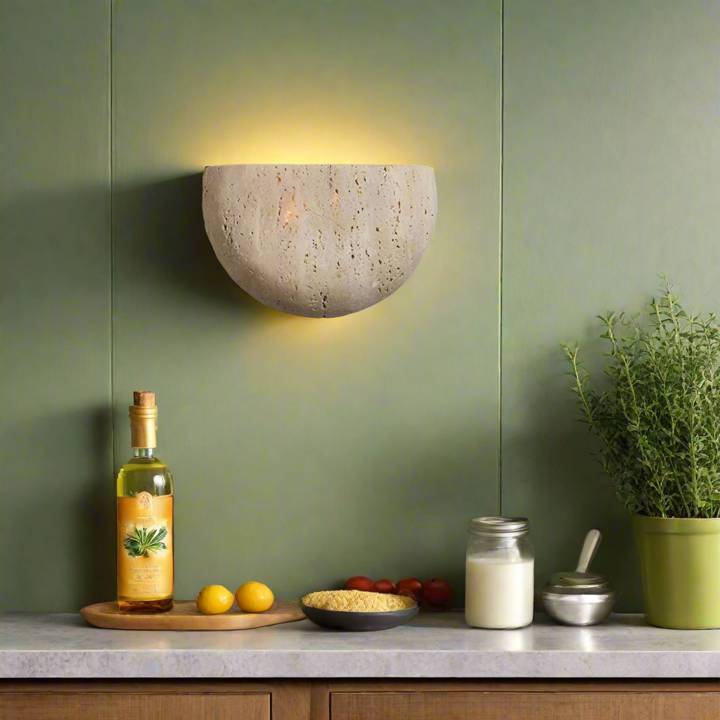 Rustik stenbågsvägglampa – böjd LED-dekorativ vägglampa