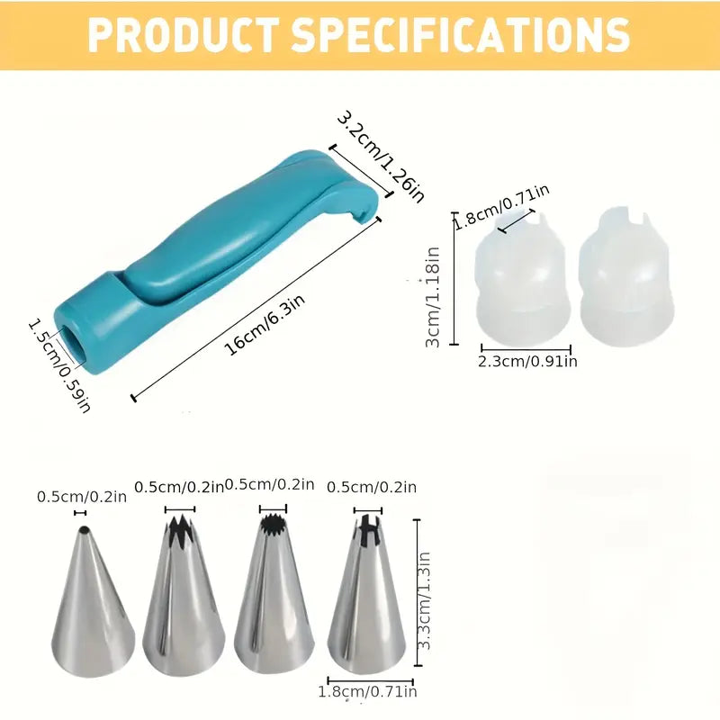 Professionellt tårtspritsningsset - Lättanvända dekorationsverktyg för kreativ bakning