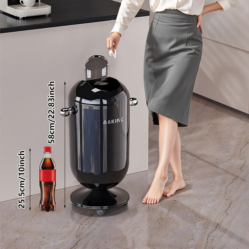 Rullande soptunna med lock – Stor sop- och förvaringsbehållare på hjul