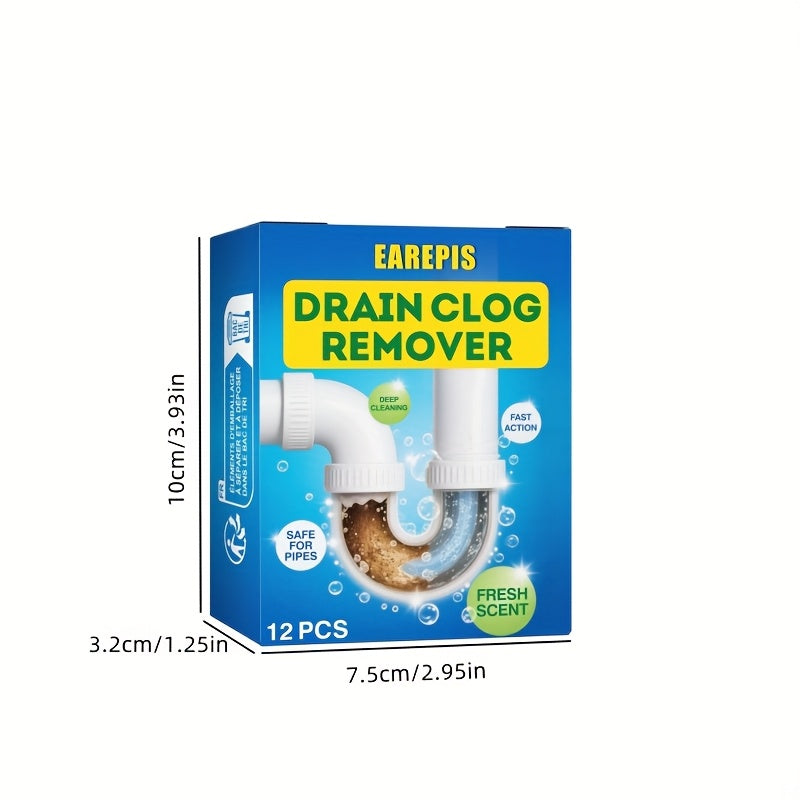 24-pack snabbverkande avloppsrengöringstabletter – kraftfull lösning för handfat, toaletter och rör